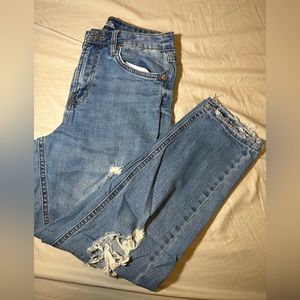 Distressed Mom Jeans